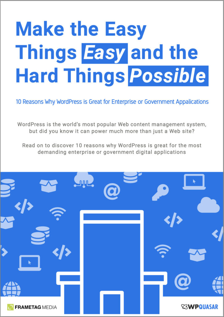 Free Book: 10 reasons to choose WordPress for enterprise applications